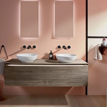 Villeroy & Boch Loop & Friends Round Sit-On Countertop Basin 380mm Diameter - 0 Tap Hole