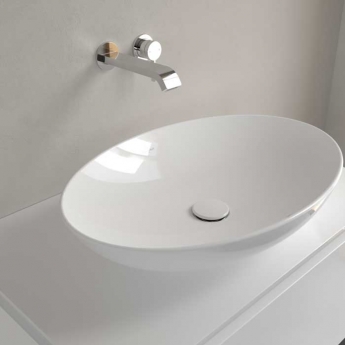Villeroy & Boch Loop & Friends Oval Sit-On Countertop Basin 620mm Wide - 0 Tap | Product Image