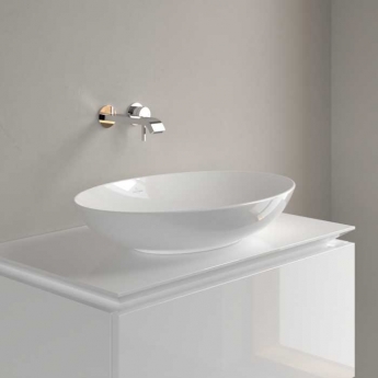 Villeroy & Boch Loop & Friends Oval Sit-On Countertop Basin 620mm Wide - 0 Tap | Product Image