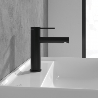 Villeroy & Boch Loop & Friends Basin Mixer Tap with Pop-Up Waste - Matt Black