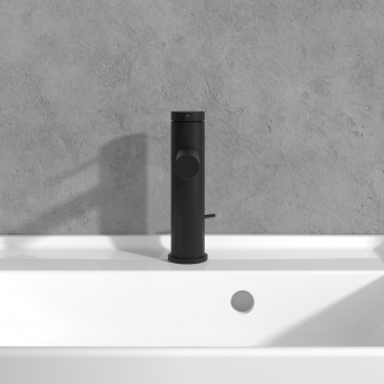 Villeroy & Boch Loop & Friends Basin Mixer Tap with Pop-Up Waste - Matt Black