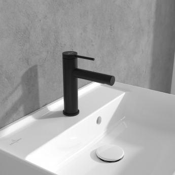 Villeroy & Boch Loop & Friends Basin Mixer Tap with Pop-Up Waste - Matt Black