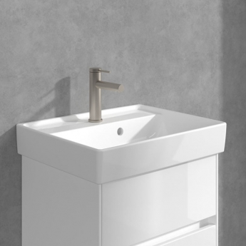 Villeroy & Boch Loop & Friends Basin Mixer Tap without Waste - Brushed Nickel Matt