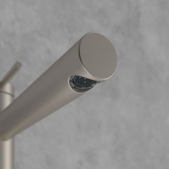 Villeroy & Boch Loop & Friends Tall Basin Mixer Tap without Waste - Brushed Nickel Matt