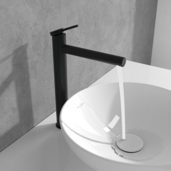 Villeroy & Boch Loop & Friends Tall Basin Mixer Tap without Waste - Matt Black