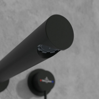 Villeroy & Boch Loop & Friends Wall Mounted Basin Mixer Tap - Matt Black