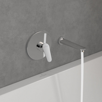 Villeroy & Boch O.novo Bath Spout Wall Mounted 202mm - Chrome