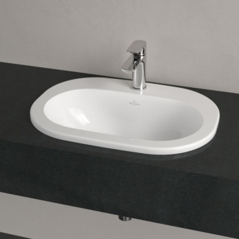 Villeroy & Boch O.novo Inset Countertop Basin 560mm Wide - 1 Tap Hole | Product Image