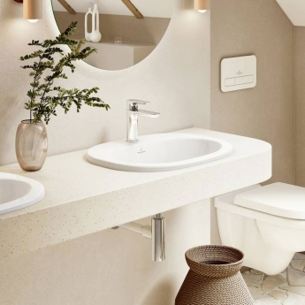 Villeroy & Boch O.novo Inset Countertop Basin 560mm Wide - 1 Tap Hole | Product Image