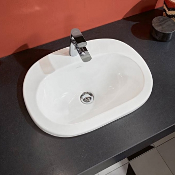 Villeroy & Boch O.novo Inset Countertop Basin 560mm Wide - 1 Tap Hole | Product Image