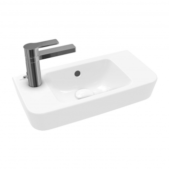 Villeroy & Boch O.novo Compact Wall Hung Basin 500mm Wide - 1 Left Hand Tap Hole