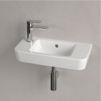 Villeroy & Boch O.novo Compact Wall Hung Basin 500mm Wide - 1 Left Hand Tap Hole