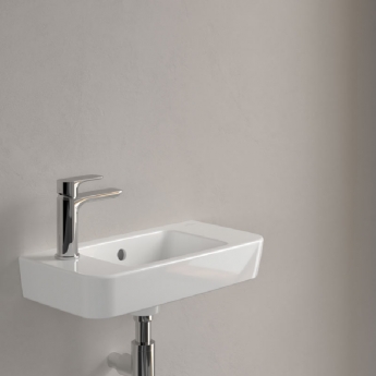 Villeroy & Boch O.novo Compact Wall Hung Basin 500mm Wide - 1 Left Hand Tap Hole