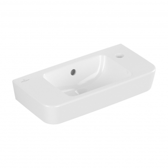 Villeroy & Boch O.novo Compact Wall Hung Basin 500mm Wide - 1 Right Hand Tap Hole