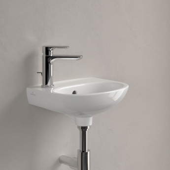 Villeroy & Boch O.Novo Lite Wall Hung Basin 360mm Wide - 1 Left Hand Tap Hole