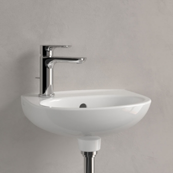 Villeroy & Boch O.Novo Lite Wall Hung Basin 360mm Wide - 1 Left Hand Tap Hole