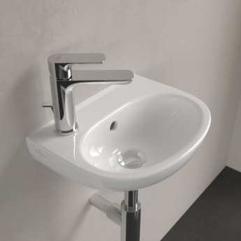 Villeroy & Boch O.Novo Lite Wall Hung Basin 360mm Wide - 1 Left Hand Tap Hole