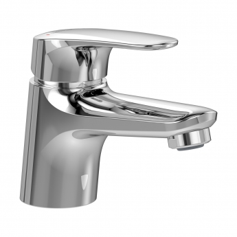 Villeroy & Boch O.novo Start Basin Mixer Tap with Push Button Slotted Waste - Chrome