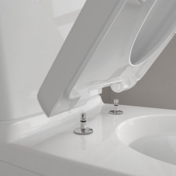 Villeroy & Boch O.novo Flush-to-Wall Close Coupled Pan with Push Button Cistern White Alpin - Excluding Seat