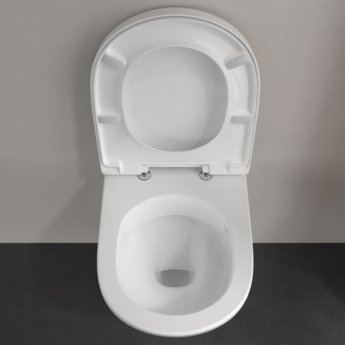 Villeroy & Boch O.novo Compact Rimless Wall Hung Toilet with Soft Close Seat