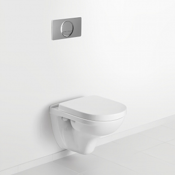 Villeroy & Boch O.novo Rimless Wall Hung Pan 490mm Projection White Alpin - Excluding Seat