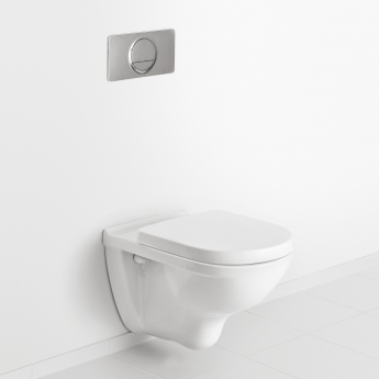 Villeroy & Boch O.novo Rimless Wall Hung Toilet with Soft Close Seat - White Alpin