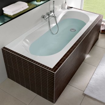 Villeroy & Boch Oberon Quaryl Single Ended Rectangular Acrylic Bath