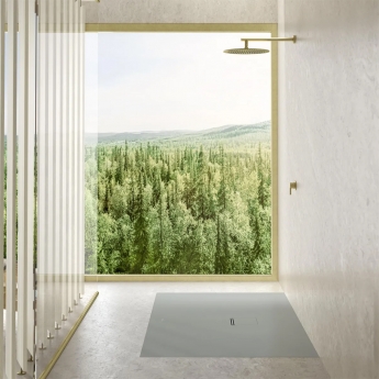 Villeroy & Boch Squaro Infinity Grey 40mm Quaryl Rectangular Shower Tray