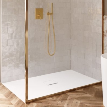 Villeroy & Boch Squaro Infinity White 40mm Quaryl Rectangular Shower Tray | Product Image