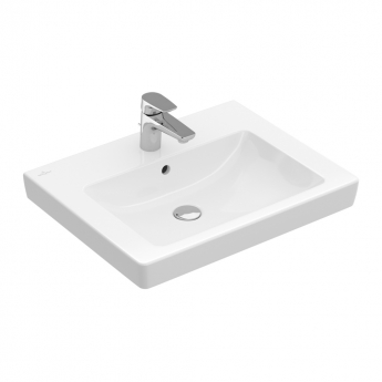 Villeroy & Boch Subway 2.0 Basin and Semi Pedestal 600mm Wide - 1 Tap Hole