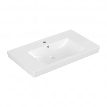 Villeroy & Boch Subway 2.0 Wall Hung Basin 800mm Wide 1 Tap Hole - White Alpin | Product Image