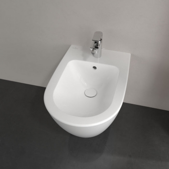Villeroy & Boch Subway 2.0 Wall Hung Bidet 375mm Wide - 1 Tap Hole