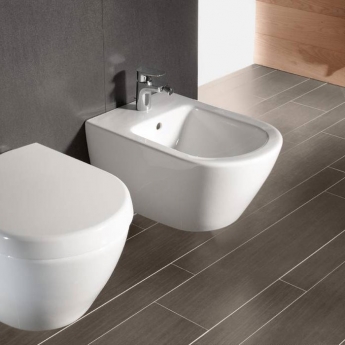 Villeroy & Boch Subway 2.0 Wall Hung Bidet 375mm Wide - 1 Tap Hole