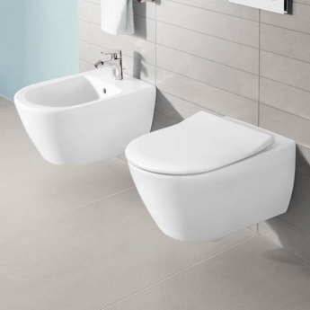 Villeroy & Boch Subway 2.0 Wall Hung Bidet 375mm Wide - 1 Tap Hole