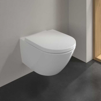 Villeroy & Boch Subway 3.0 Rimless Wall Hung Toilet with TwistFlush - Soft Close Seat