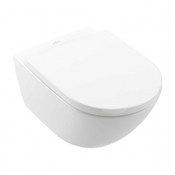 Villeroy & Boch Subway 3.0 Rimless Wall Hung Toilet with TwistFlush - Soft Close Seat
