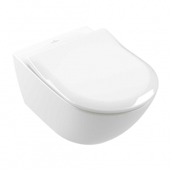 Villeroy & Boch Subway 3.0 Rimless Wall Hung Toilet (inc Soft Close Seat) | Product Image