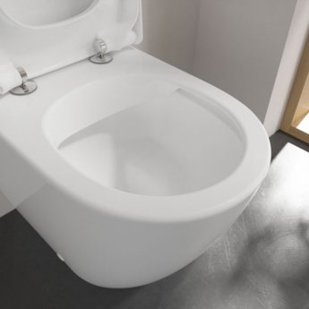 Villeroy & Boch Subway 2.0 Rimless Back to Wall Toilet White Alpin - Soft Close Seat