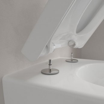 Villeroy & Boch Subway 2.0 Compact Rimless Wall Hung Toilet White Alpin - Soft Close Seat