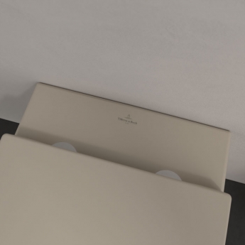 Villeroy & Boch Subway 2.0 Rimless Washdown Wall Hung Toilet and Soft Close Seat - Almond