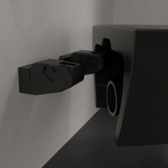 Villeroy & Boch Subway 2.0 Rimless Washdown Wall Hung Toilet and Soft Close Seat - Pure Black