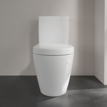 Villeroy & Boch Subway 2.0 Rimless Close Coupled Toilet with Push Button Cistern - Soft Close Seat