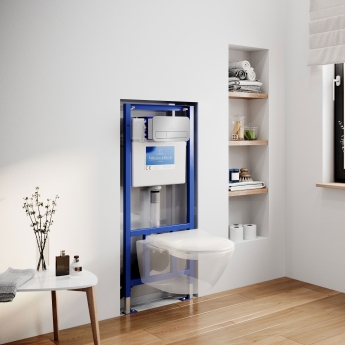 Villeroy & Boch Subway 2.0 5-in-1 Rimless Wall Hung Toilet and Frame Bundle | Product Image