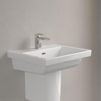 Villeroy & Boch Subway 3.0 Wall Hung Basin 550mm Wide 1 Tap Hole - White Alpin