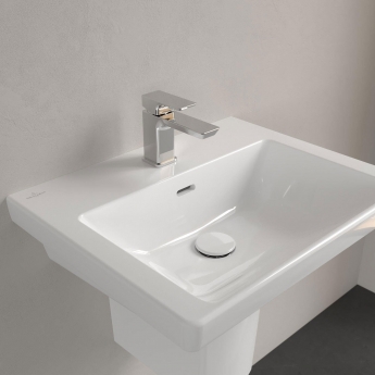 Villeroy & Boch Subway 3.0 Wall Hung Basin 550mm Wide 1 Tap Hole - White Alpin