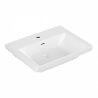 Villeroy & Boch Subway 3.0 Wall Hung Basin 600mm Wide 1 Tap Hole - White Alpin