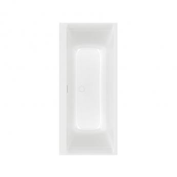 Villeroy & Boch Subway 3.0 Rectangular Quaryl Bath with Silent Flow 1800mm x 800mm - White Alpin | Product Image