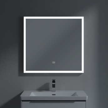 Villeroy & Boch Subway 3.0 LED Bathroom Mirror 750mm H x 800mm W - White Matt | Product Image