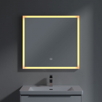 Villeroy & Boch Subway 3.0 LED Bathroom Mirror 750mm H x 800mm W - White Matt | Product Image