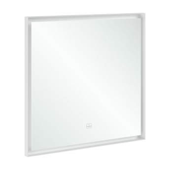 Villeroy & Boch Subway 3.0 LED Bathroom Mirror 750mm H x 800mm W - White Matt | Product Image